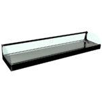 Vitrina Expositora Refrigerada de Tapas Motor Remoto Cuba Plana Cristal Curvo color Negro 1487x390x215h mm IRON 8 REMOTA CUBA PLANA Movilfrit