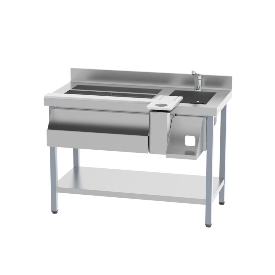 Mesa Neutra para Preparación de Cocktails 5 Cubetas GN 1/9 - 1200x600x944h mm BST 1200 N INFRICO
