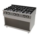 Cocina a Gas 6 Fuegos Modular SERIE 750 EV 1200x750x850h mm T706 Jemi