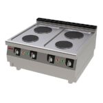 Cocina Eléctrica 4 Fuegos Sobremesa SERIE 750 EV 800x750x290h mm S741E Jemi