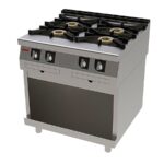 Cocina a Gas con Fondo de Agua 4 Fuegos Modular SERIE 750 EV 800x750x850h mm T741 Jemi