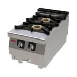 Cocina a Gas 2 Fuegos Sobremesa SERIE 750 EV 400x750x290h mm S721 Jemi