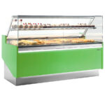 Vitrina Expositora Refrigerada sin Reserva para Pastelería Cristal Recto 120 Litros Gama Lyon 1562x905x1305h mm VLY 15 INFRICO