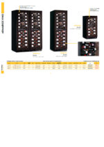 Armario Expositor Refrigerado para Vinos Doble Temperatura 2 Puertas de Cristal 868 Litros 232 Botellas 20 Estantes 1210x690x1800h mm KW355 G4 Horekus - Imagen 2