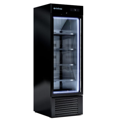 Armario Expositor de Congelación 500 Litros 1 Puerta de Cristal 4 Estantes 687x842x2003h mm ERC 50 PH BT INFRICO