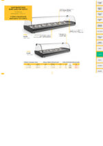 Vitrina Expositora Caliente Baño María para Tapas 4 Bandejas GN 1/3x40 Cristal Curvo Sobremesa 840x395x245h mm C4SA Horekus - Imagen 2