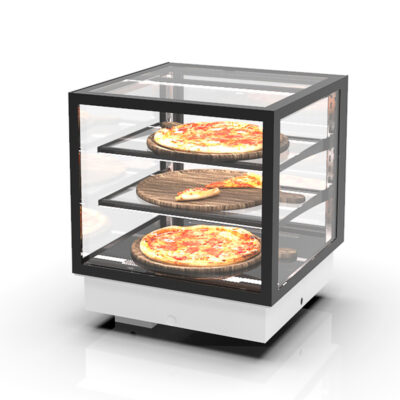 Vitrina Expositora Caliente Integra Drop-In Cristal Recto 2 Estantes 600x600x515h mm DP-60-50C Sayl