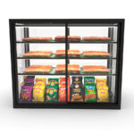 Vitrina Expositora Caliente Integra Drop-In Cristal Recto 3 Estantes 1000x600x815h mm IN-100-80NA Sayl