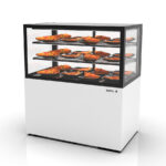 Vitrina Expositora Caliente Integra con Base Cristal Recto 2 Estantes 1000x600x1100h mm IN100/50-110C Sayl
