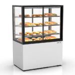 Vitrina Expositora Caliente Integra con Base Cristal Recto 3 Estantes 1000x600x1400h mm IN100/80-140CA Sayl