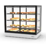 Vitrina Expositora Caliente Sobremostrador Integra Compacta Cristal Recto 1000x600x950h mm IN-100-90CA Sayl