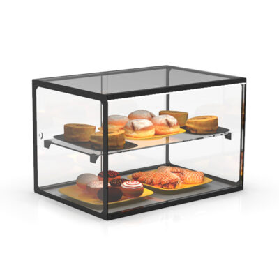 Vitrina Expositora Neutra para Pastelería 1 Estante Cristal Recto Sobremesa 555X390X375h mm EP36SL Sayl