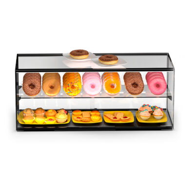 Vitrina Expositora Neutra para Pastelería 1 Estante Cristal Recto Sobremesa 920X330X315h mm EP30M Sayl