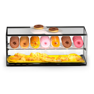 Vitrina Expositora Neutra para Pastelería 1 Estante Cristal Recto Sobremesa 920X330X315h mm EP30ML Sayl