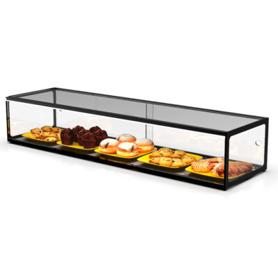 Vitrina Expositora Neutra para Pastelería Cristal Recto Sobremesa 1200X330X215h mm EP20B Sayl