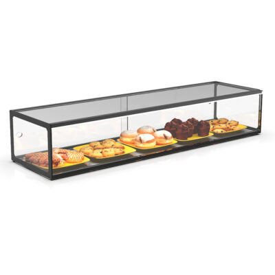 Vitrina Expositora Neutra para Pastelería Cristal Recto Sobremesa 1200X330X215h mm EP20LB Sayl