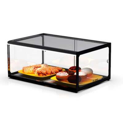 Vitrina Expositora Neutra para Pastelería Cristal Recto Sobremesa 555x330x215h mm EP20S Sayl