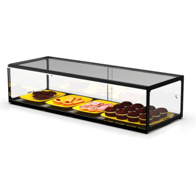 Vitrina Expositora Neutra para Pastelería Cristal Recto Sobremesa 920x330x215h mm EP20M Sayl