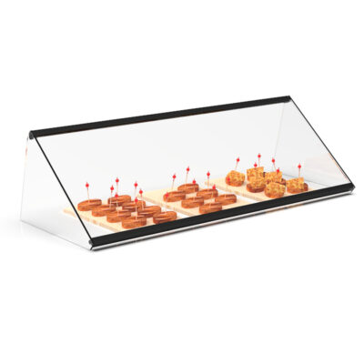 Vitrina Expositora Neutra para Pastelería Cristal Recto Sobremesa Gama Pitágoras 920X340X240h mm ESR36-M Sayl