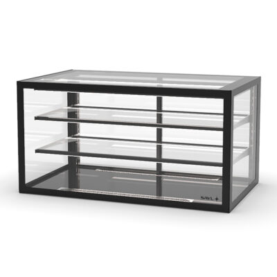 Vitrina Expositora Neutra para Pastelería Integra Drop-In Cristal Recto 2 Estantes 1000x600x515h mm IN-100-50N Sayl