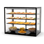 Vitrina Expositora Neutra para Pastelería Integra Drop-In Cristal Recto 3 Estantes 1000x600x815h mm IN-100-80N Sayl