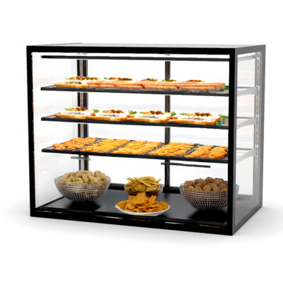 Vitrina Expositora Neutra para Pastelería Integra Drop-In Cristal Recto 3 Estantes 1000x600x815h mm IN-100-80N Sayl