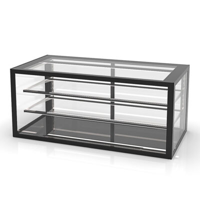 Vitrina Expositora Neutra para Pastelería Integra Drop-In Cristal Recto 3 Estantes 1200x600x515h mm IN-120-50N Sayl