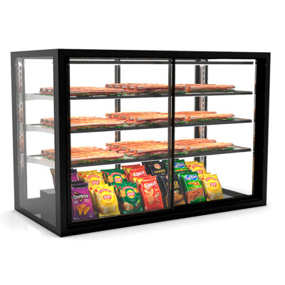 Vitrina Expositora Neutra para Pastelería Integra Drop-In Cristal Recto 3 Estantes 1200x600x815h mm IN-120-80NA Sayl