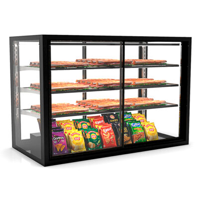 Vitrina Expositora Neutra para Pastelería Integra Drop-In Cristal Recto 3 Estantes 1200x600x815h mm IN-120-80NS Sayl