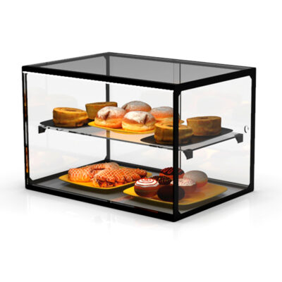 Vitrina Expositora Neutra para Tapas 1 Estante Cristal Recto Sobremesa 555X390X375h mm EP36S Sayl
