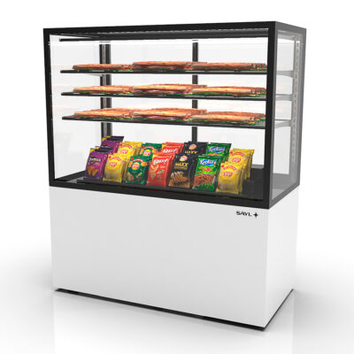 Vitrina Expositora Neutral Integra con Base IN120/80-140N Sayl