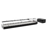 Vitrina Expositora Refrigerada para Buffets Cuba Plana Cristal Curvo Sobremesa Grupo Remoto Gama Self Service 1540x395x245h mm S8GRP Sayl