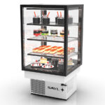 Vitrina Expositora Refrigerada para Pastelería Integra Drop-In Cristal Recto 3 Estantes 600x600x815h mm DP-60-80 Sayl