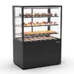 Vitrina Expositora Refrigerada para Pastelería Integra con Base Cristal Recto 3 Estantes 1000x600x1400h mm IN100/80-140 Sayl