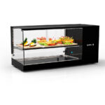 Vitrina Expositora Refrigerada para Tapas 1 Estante Cuba Plana Cristal Recto Sobremesa Gama LOGIC TRIPLE 970x380x460h mm VTLG24P-1 Sayl