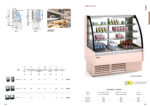 Semi Mural Refrigerada Cristal Curvo 3 Estantes 1 Puerta Corredera Evaporador Ventilado Serie INSIGNIA VVA 600x730x1379h mm VVA-6-6-C Docriluc - Imagen 2