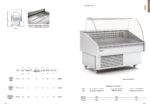 Vitrina Expositora Refrigerada para Pescadería sin Reserva Cristal Curvo Evaporador Estático Serie HYDRO EEC-C 1285x914x1235h mm EEC-130-C Docriluc - Imagen 2