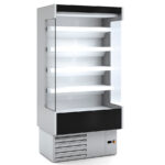 Mural Refrigerado Inoxidable para Lácteos sin Puertas 4 Estantes Evaporador Ventilado Serie CEDAR 998x797x2000h mm DS1 09 I M2 Docriluc