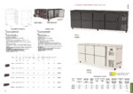 Mesa Refrigerada Acero Inoxidable 2 Puertas Opaca 325 Litros 4 Estantes Serie DSB 1485x530x880h mm DSBI-150 Docriluc - Imagen 2