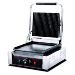 Grill de Contacto Simple Lisa Abajo y Arriba Ranurado Eléctrica 305x400x210h mm HEG-811 HS