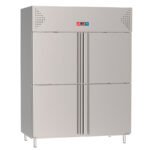 Armario Refrigerado Acero Inoxidable 4 Puertas Opacas 1300 Litros 6 Estantes GN 2/1 – 1480x830x2010h mm GF051 GASFRIT