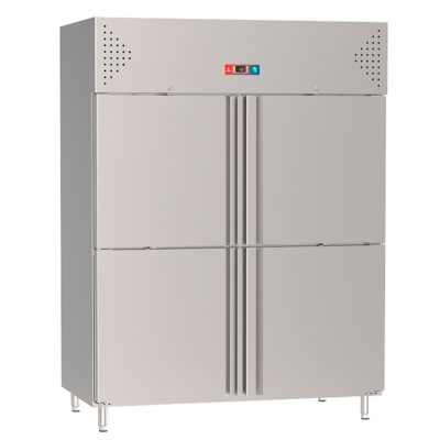 Armario Refrigerado Acero Inoxidable 4 Puertas Opacas 1300 Litros 6 Estantes GN 2/1 – 1480x830x2010h mm GF051 GASFRIT