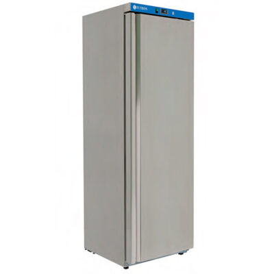 https://donbar.es/wp-content/uploads/2026/03/Armario-de-Congelacion-Acero-Inoxidable-1-Puerta-Opaca-4-Estantes-360-Litros-Gama-DR-600x615x1870h-mm-DR400-EUTRuON.jpg