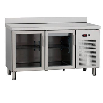 https://donbar.es/wp-content/uploads/2026/03/Mesa-Refrigerada-Acero-Inoxidable-2-Puertas-de-Cristal-200-Litros-1460x600x860h-mm-CSB-600-C-PC-CISABA.jpg