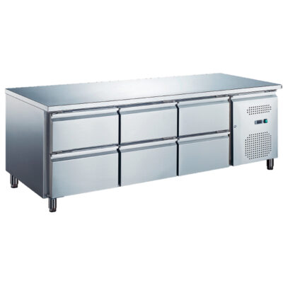 https://donbar.es/wp-content/uploads/2026/03/Mesa-Refrigerada-Acero-Inoxidable-6-Cajones-450-Litros-2230x700x650h-mm-GF807-GASFRIT.jpg