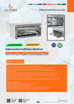 Salamandra Eléctrica Regulable 1 piso con Temporizador 610x310x280h mm GFSS GASFRIT - Imagen 2