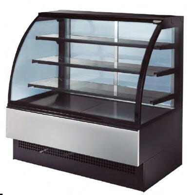 https://donbar.es/wp-content/uploads/2026/03/Vitrina-Expositora-Refrigerada-Neutra-para-Pasteleria-Cristal-Curvo-380-Litros-3-Estantes-904x770x1395h-mm-CSB-EVO90-CISABA.jpg