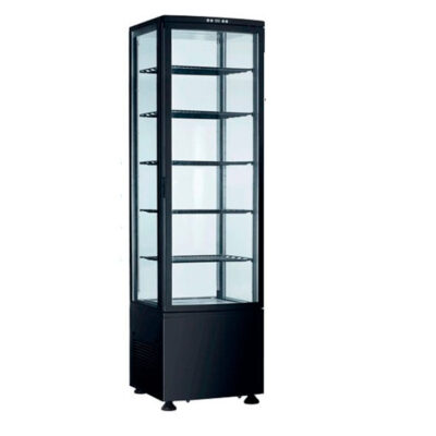 https://donbar.es/wp-content/uploads/2026/04/Armario-Expositor-Refrigerado-Negro-para-Pasteleria-1-Puerta-de-Cristal-288-Litros-5-Estantes-RT-280B-515x485x1895h-mm-EUTRON.jpg