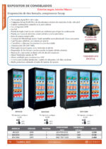 Armario Expositor de Congelación Negro 3 Puertas de Cristal 15 Estantes 1800 Litros 1880x705x2050h mm BDG1880 EUTRON - Imagen 2