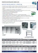 Frente Mostrador Acero Inoxidable 2 Puertas Opacas 4 Estantes 335 Litros Gama 600 - 1492x600x1050h mm FBR-150 EUTRON - Imagen 2